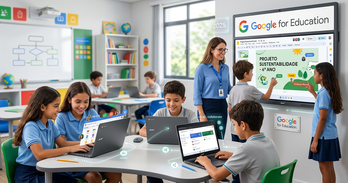 Google for Education: Como as escolas usaram em 2025