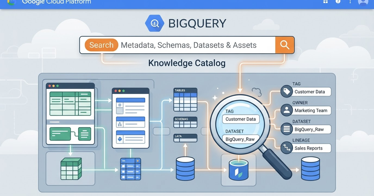 BigQuery Ganha Busca por Metadados no Knowledge Catalog
