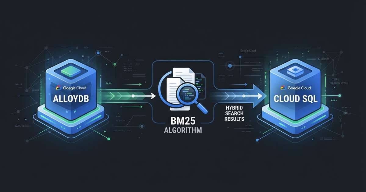 AlloyDB e Cloud SQL: Busca Híbrida com BM25 Nativo